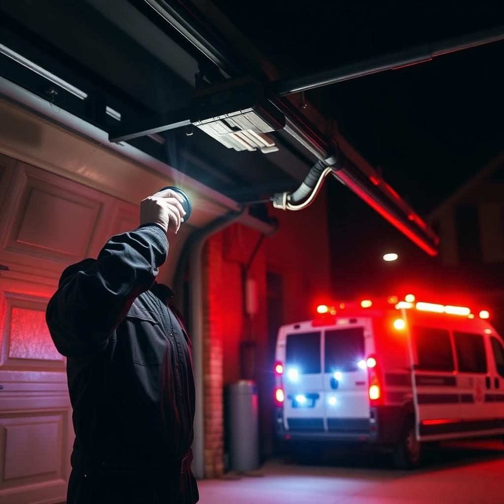 24/7 emergency garage door repair service at night